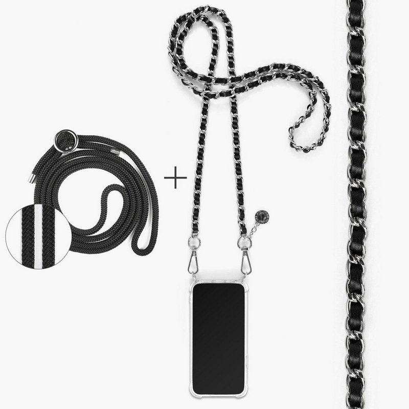 Etui na telefon komórkowy iPhone 12 Pro Max Łańcuszek do telefonu komórkowego wykonany z metalowego sznurka oraz w zestawie