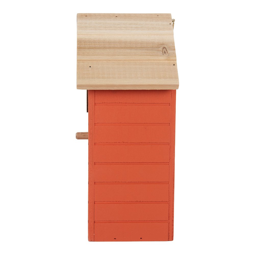 Decoration birdhouse 15x10x22 cm red wood