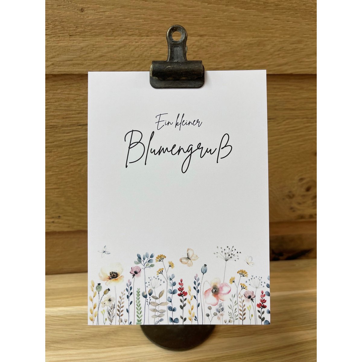Ansichtkaart Een kleine bloemengroet