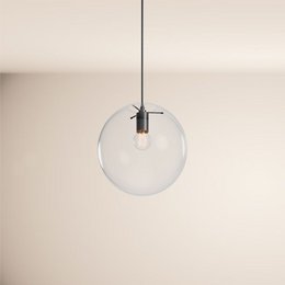 Orb glass ball pendant lamp