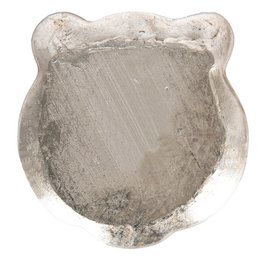 Decoratie Schaal Tijger 19x19x2 cm zilverkleurig polyresin