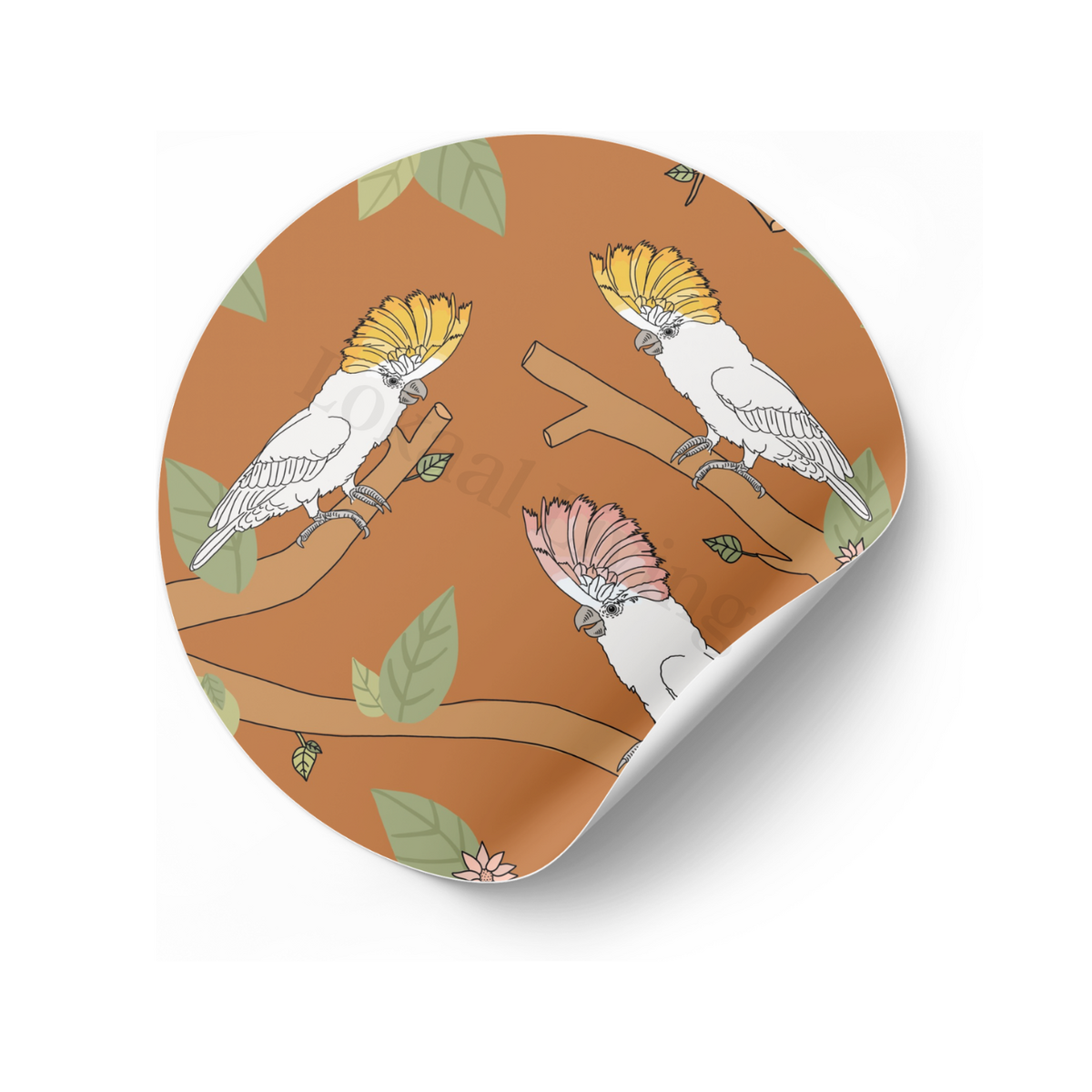 Sticker set Cockatoo color (per 50 pieces)