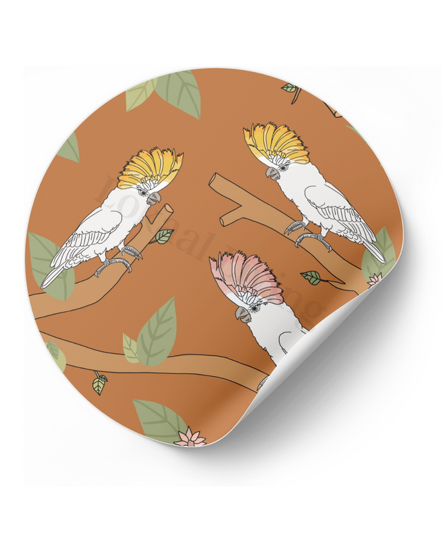 Sticker set Cockatoo color (per 50 pieces)