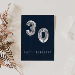 Carte d'anniversaire - 30e anniversaire