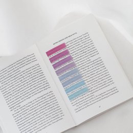 Bosbessenmist | Plakbriefjes | Ordinate transparante plaknotities | Paginamarkering | Esthetische post-it| Plakstrips|