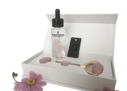 Beauty set Botanical serum and gemstone roller