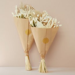 Dried Flowers Field Bouquet - Exclusive White - Wedding Favorite