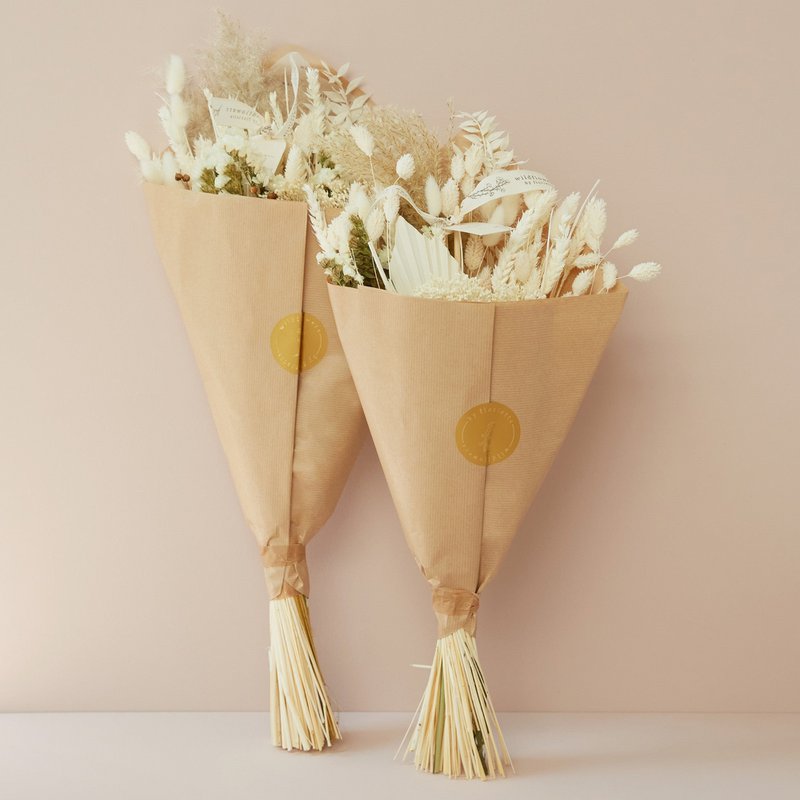 Dried Flowers Field Bouquet - Exclusive White - Wedding Favorite