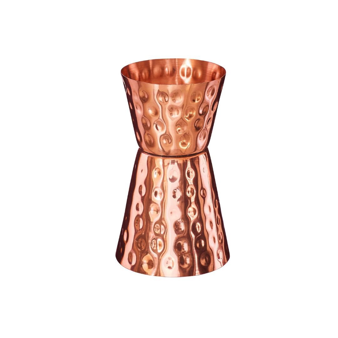 Vasos medidores de cóctel de 3 y 5 cl de cobre puro, hechos a mano