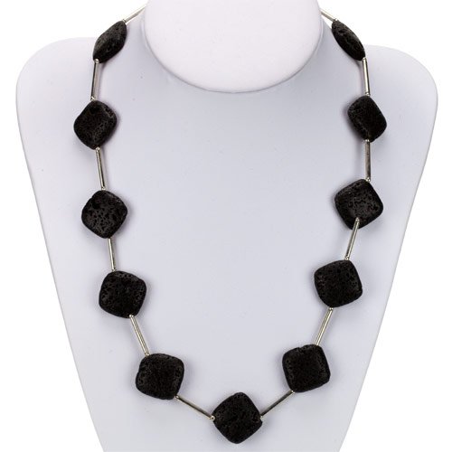 Cadena de varilla lava negra 12 mm