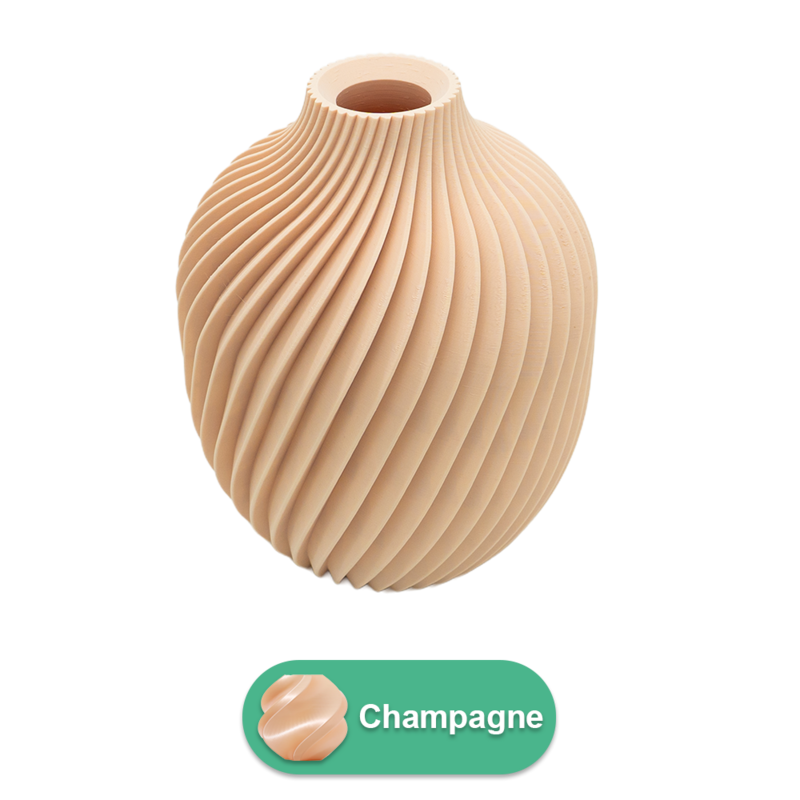 Vase Nova 3D - Vase imprimé en 3D - PLA durable - Convient aux fleurs artificielles