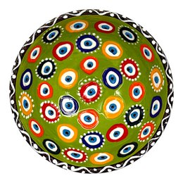 Keramikschale - Evil Eye - Hellgrün - 12cm