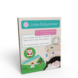 baby's first christmas Stickers made of high-quality acetate silk