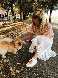 Støvede silke snørebånd