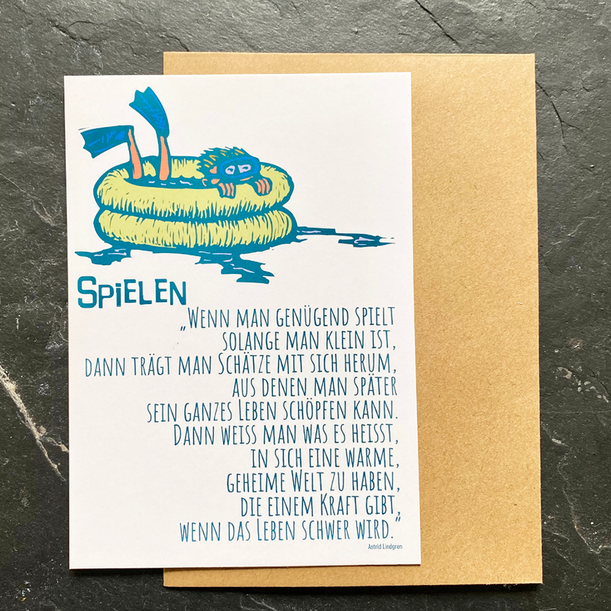 Jouer à la carte postale