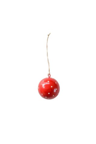 Roter Ball mit Tupfen 5x5 cm