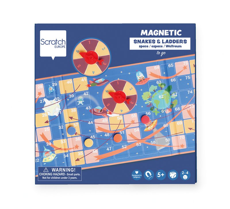 Juego de mesa magnético To Go - Serpientes y escaleras - Espacio
