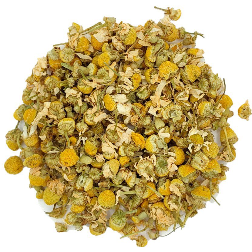 Camomilla fiori biologici di fiori integrali I Caffeina Free | Tè a foglie sciolte in sacchetto da 50/100/500 g