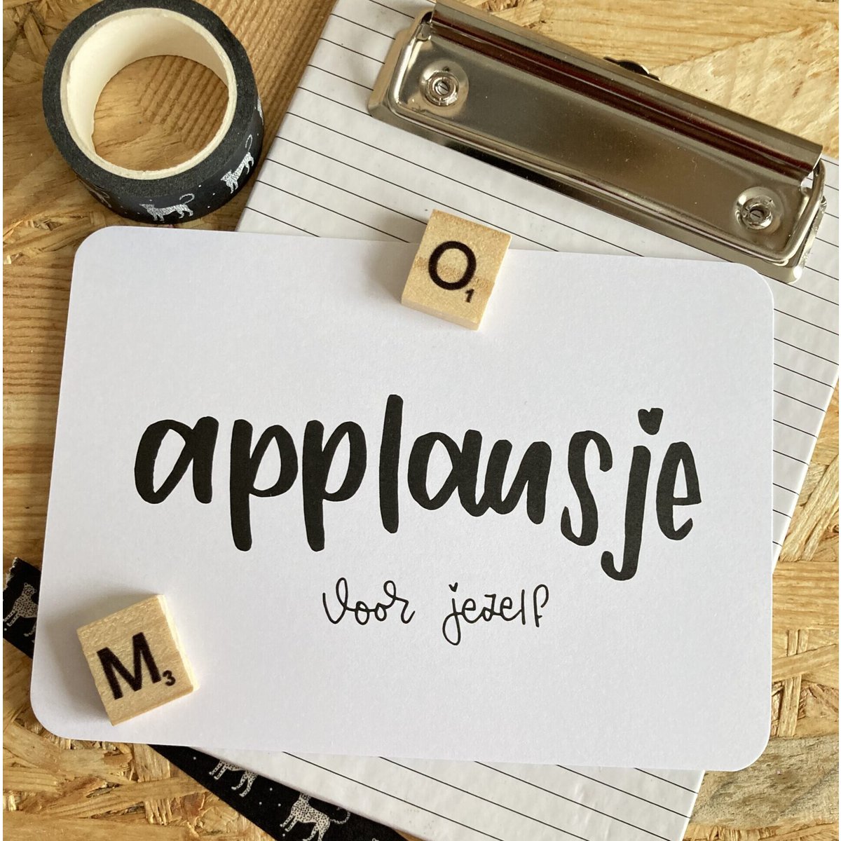 Kaart Applausje voor jezelf