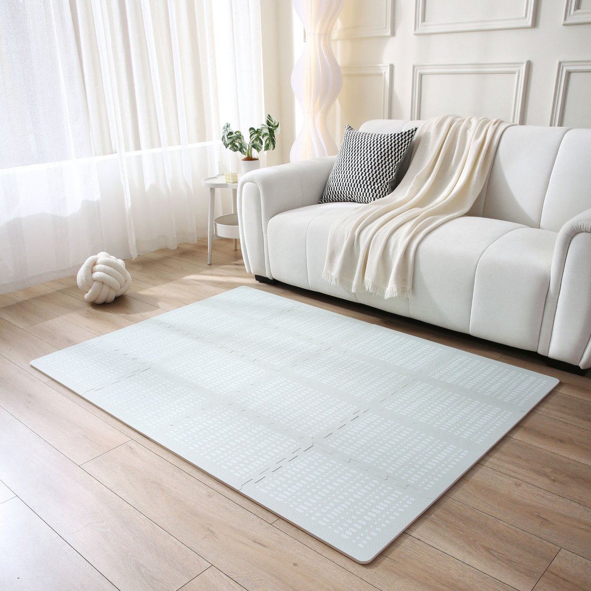 Mata do zabawy Hakuna Matte XL - Hygge, szara (1,7 x 1,2 m)