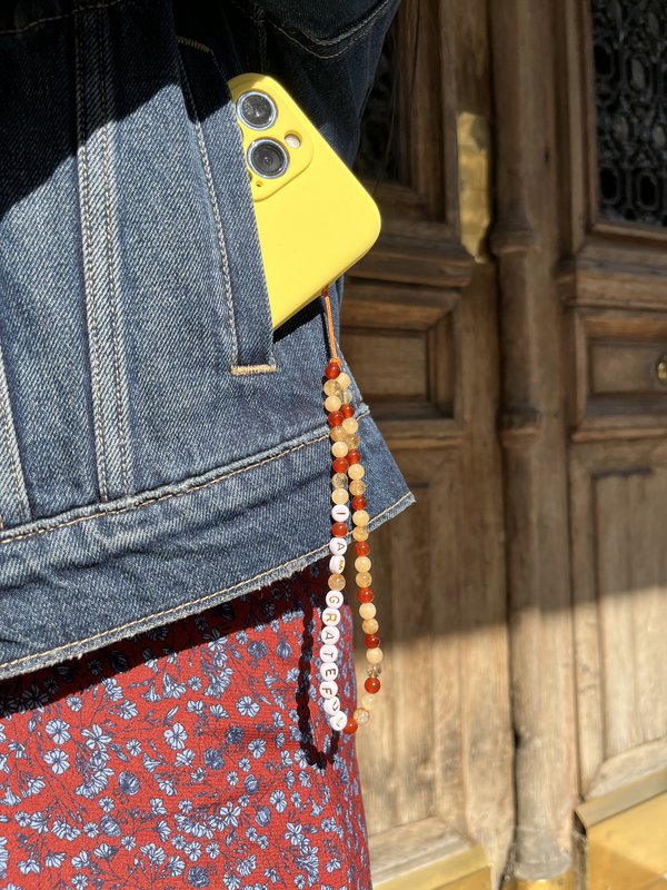welovebloom mantra phone jewellery - I AM GRATEFUL