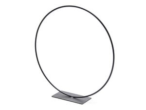 Metallring 30cm, stehend mit Fuß, schwarz