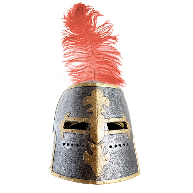 TEMPLAR HELMET WITH LID IMP + FEATHER COLOR - ST945F