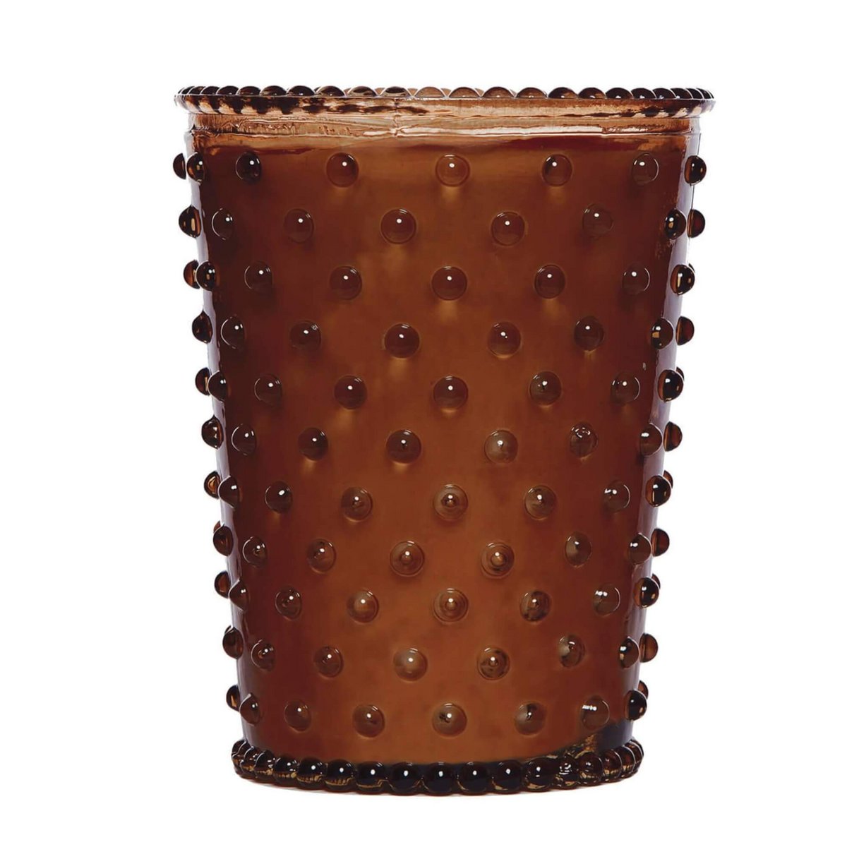 Simpatico Hobnail Glass Candle 16oz #69 Gingerbread