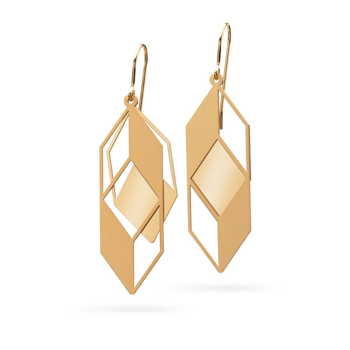 Earrings "Optical Illusion" | gold plated
