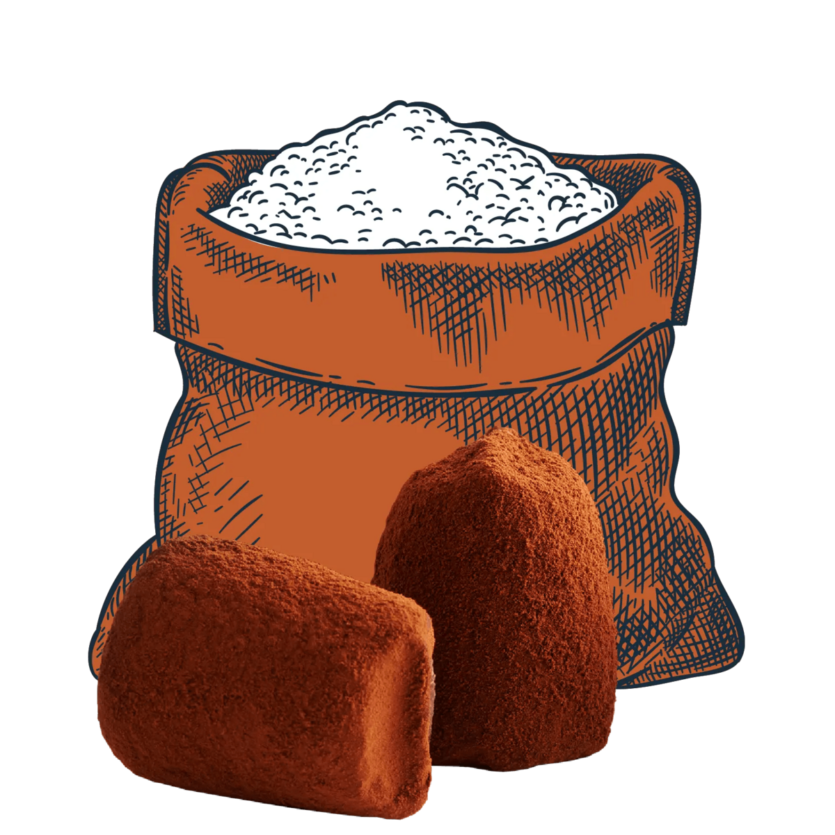 Trufa de chocolate con sal marina - a granel