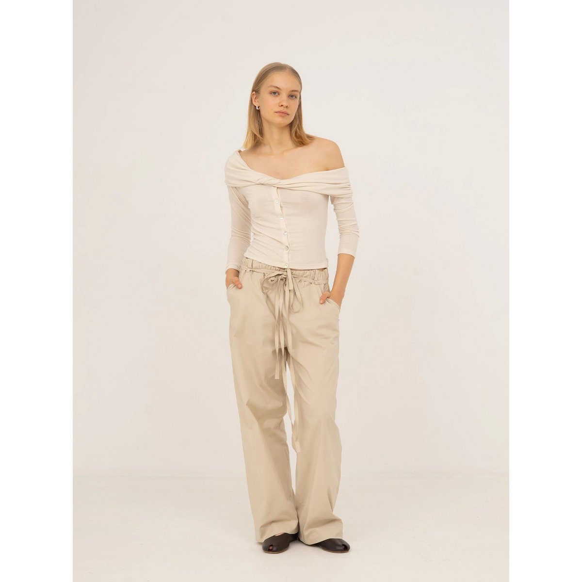 Sappy Beige Pants