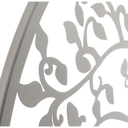 APPARECCHIO DA PARETE IN METALLO BIANCO TREE _°100X1.3CM ST60331