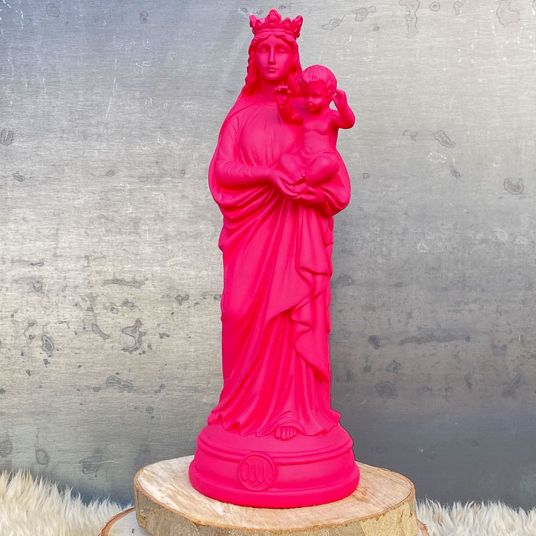 Statuetta di decorazione d'interni Notre-Dame de la Garde, ho visto la Vergine 30 cm - Colori senza tempo