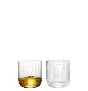 Set of 2 Maze DOF Tumblers - Glass Set