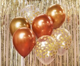 Balloon mix Rose gold - Gold - 7 pieces
