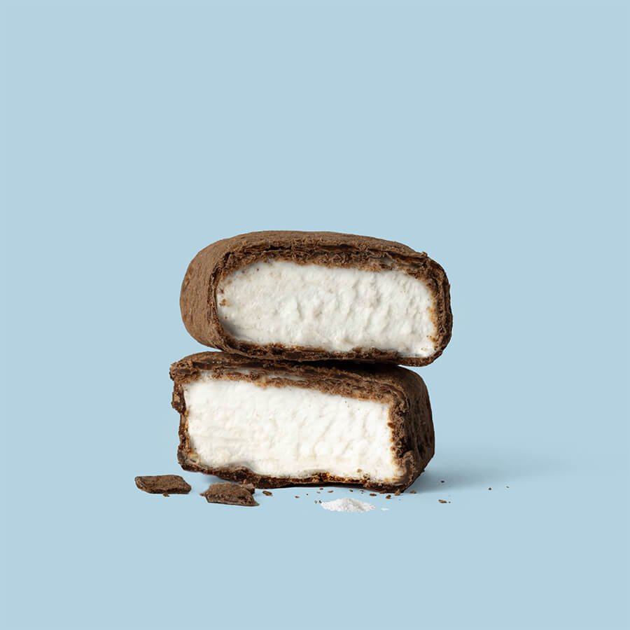 Flaked Salt - Marshmallows with Dark Chocolate & Maldon Seasalt 4.5G