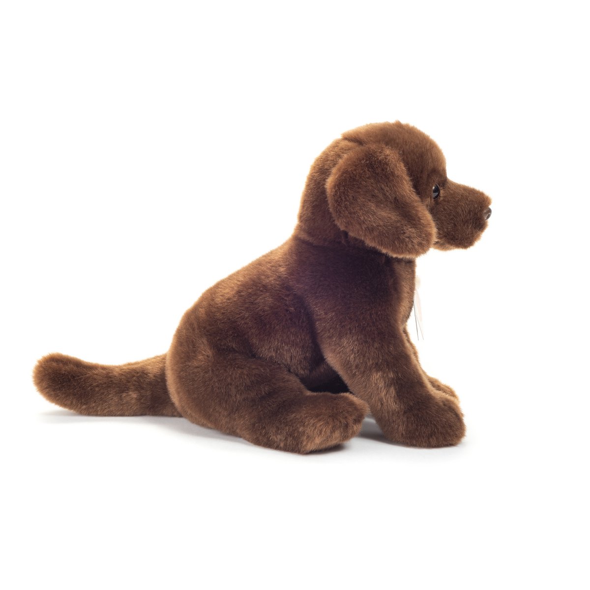 Labrador sitting dark brown 25 cm - plush toy - stuffed animal