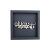 MOMENTS OF HAPPINESS frame card wood lettering