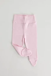 Baby-leggings i ubørstet bomuld, lyserød
