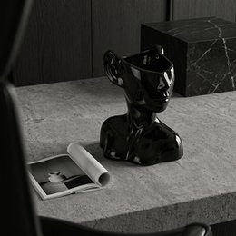Vase Sort - Keramik vase - Vase Face