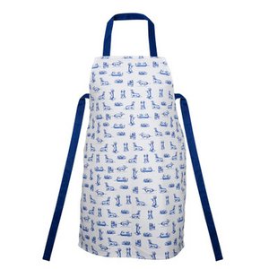 Kitchen apron dachshund nhaaan white