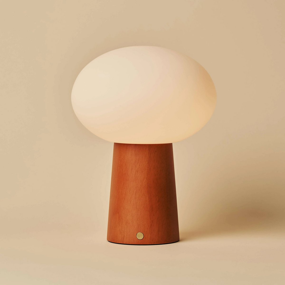 Lampe de table sans fil en bois marron marron Max
