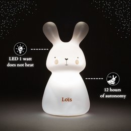 Natlys - Rabbit Loïs - batteridrevet - gul