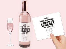 Label "We-Schenken-uns-nnicht-Gift"