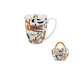 DUO CATS Mug, 350ml, LAZY CATS, Paper Sleeve gift packaging