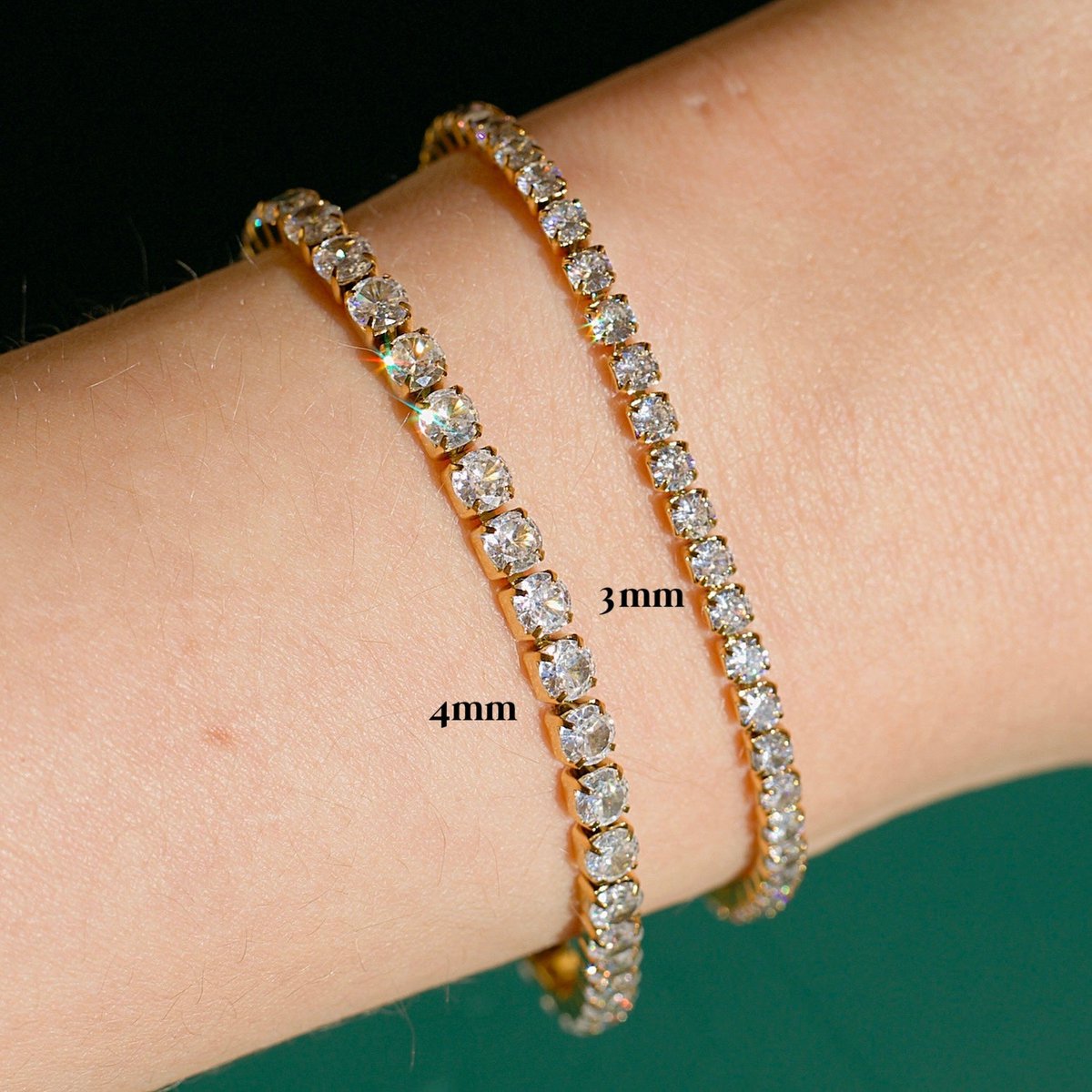 Press - Tennis Bracelet 4mm