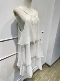 Flæser kjole med stropper og sløjfe Deco - LYOCELL - 7746