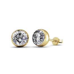 Set e scatola con pietra lunare portafortuna - Oro e cristallo