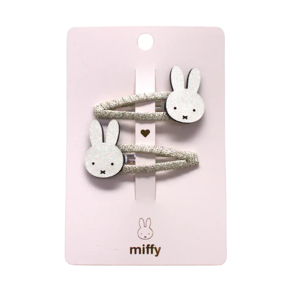 Dúo de pasadores Miffy White - Tarjeta para compartir