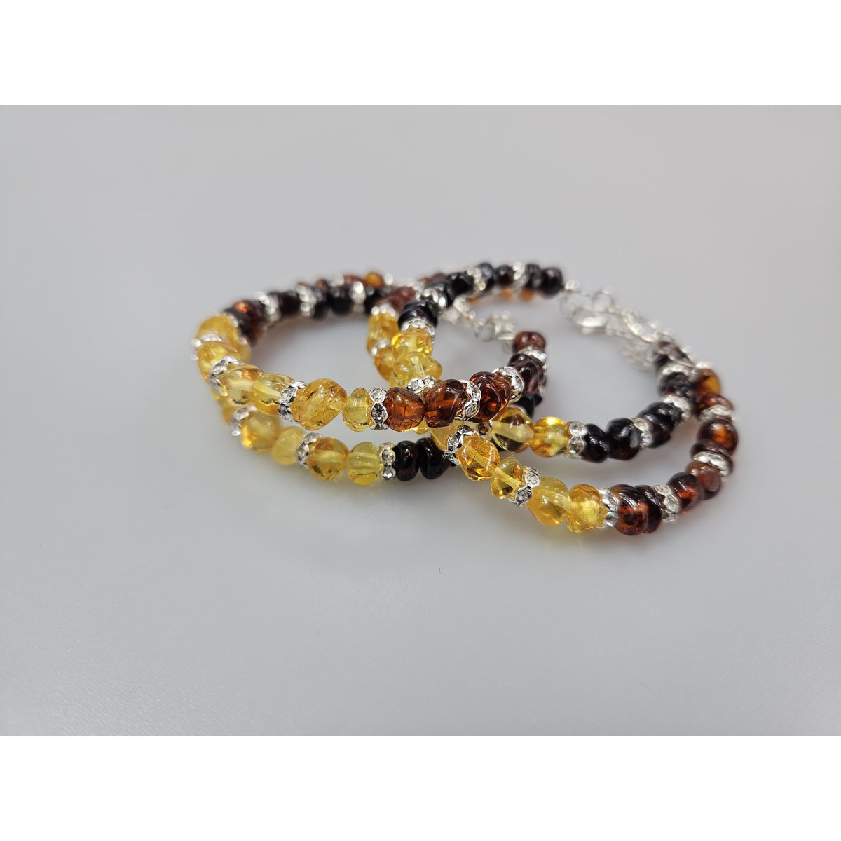 Bracciale con pietra preziosa d'ambra, regalo souvenir, bracciale portafortuna